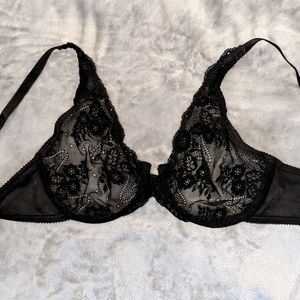 Christian Dior lace black bra